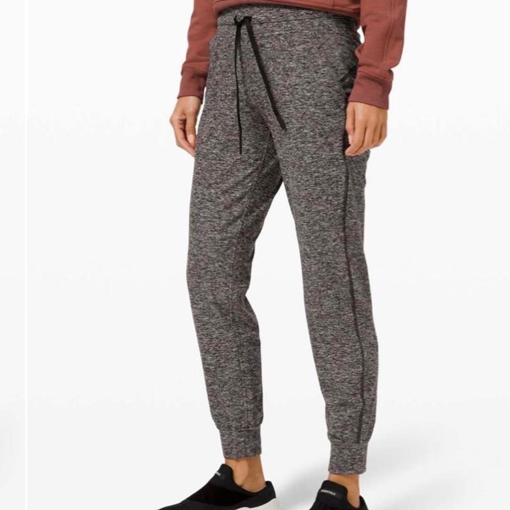 Lululemon Ready To Rulu Pant Jogger Running Jacquard White Black Size 2